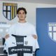 Matteo Cancellieri con la maglia crociata del Parma