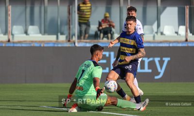 Parma Atalanta 4 1 amichevole 04.08.2024 Dennis Man contro Juan Musso