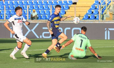 Parma Atalanta 4 1 amichevole 04.08.2024 Dennis Man supera in pallonetto Juan Musso