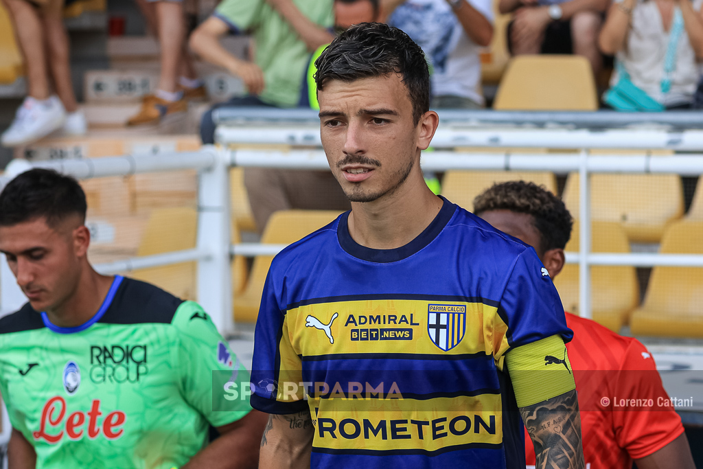 Parma Atalanta 4 1 amichevole 04.08.2024 capitan Enrico Delprato