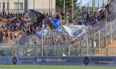 Parma Atalanta 4 1 amichevole 04.08.2024 settore ospiti tifosi bergamaschi