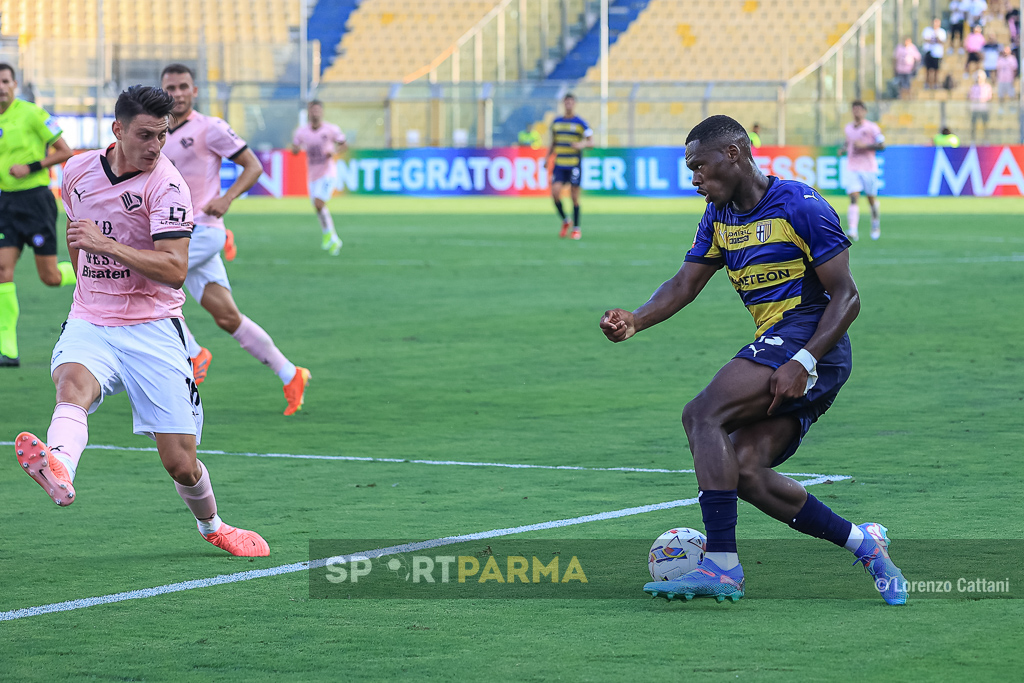 Parma Palermo 0 1 trentaduesimi di Coppa Italia 2024 2025 Ange Yoan Bonny punta Ionut Nedelcearu