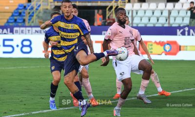 Parma Palermo 0 1 trentaduesimi di Coppa Italia 2024 2025 Anthony Partipilo tenta il colpo di tacco