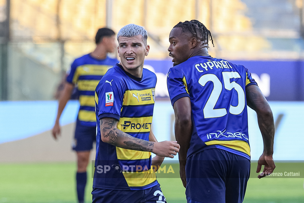 Parma Palermo 0 1 trentaduesimi di Coppa Italia 2024 2025 Valentin Mihaila e Wylan Cyprien