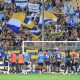 Parma Palermo 0 1 trentaduesimi di Coppa Italia 2024 2025 i giocatori gialloblu sotto la Curva Nord a fine gara