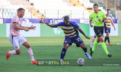 Parma Palermo trentaduesimi di Coppa Italia 2024 2025 Wylan Cyprien in azione