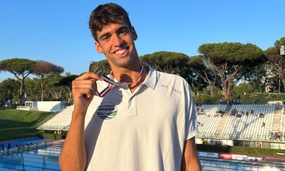 Pietro Rosi medagli di bronzo ai campionati italiani 2024 di nuoto a Roma e1723764185459