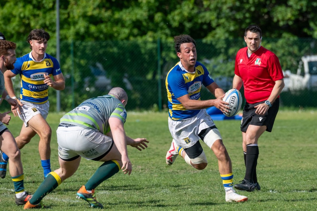 lala estremo Islam Abdelaziz Atalla con la maglia della Rugby Parma nella stagione 2023 2024