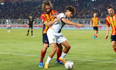 Anas Haj Mohamed in Lecce Parma 2 2 5a giornata Serie A 2024 2025