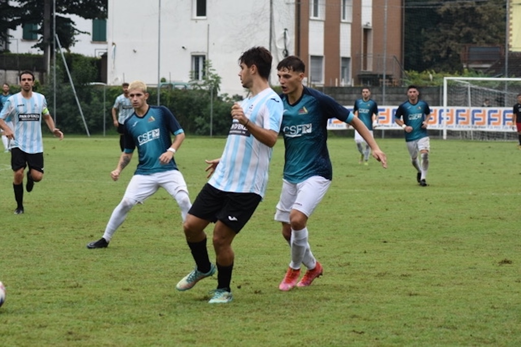 Fabien Petronelli in azione in Montecchio Terme Monticelli 4 1 2a giornata Promozione 2024 2025