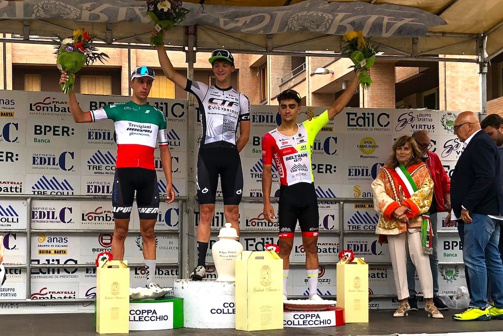 Filippo Agonistacchio Team Beltrami TSA Tre Colli 3° sul podio alla 88esima Coppa Collecchio