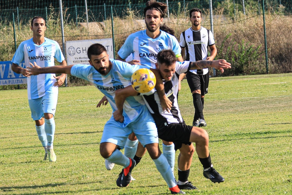 Giovanni Tortora e Gianfranco Viani in Terme Monticelli Fidenza 0 0 1a giornata Promozione 2024 2025