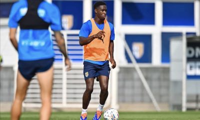 Mandela Keita in allenamento con il Parma Calcio 1913