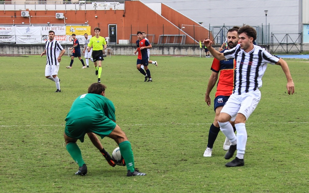 Michele Margini e Matias Bacchini in Fidenza Sorbolo Biancazzurra 1 1 4a giornata Promozione 2024 2025