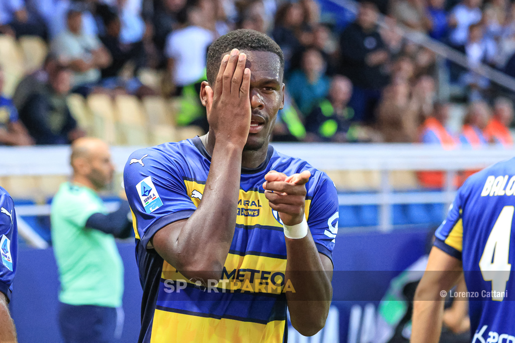 Parma Udinese 2 3 4a giornata Serie A 2024 2025 Ange Yoan Bonny esultanza