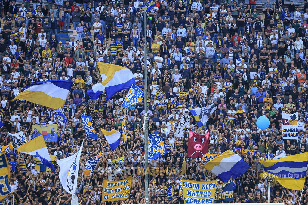 Parma Udinese 2 3 4a giornata Serie A 2024 2025 la Curva Nord gremita di tifosi