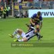 Parma Udinese 4a giornata Serie A 2024 2025 contrasto tra Enrico Delprato e Martin Payero