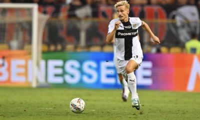 Pontus Almqvist in Parma Milan 2 1 3a giornata Serie A 2024 2025