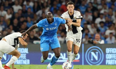 Romelu Lukaku marcato da Alessandro Circati in Napoli Parma 2 1 3a giornata Serie A 2024 2025