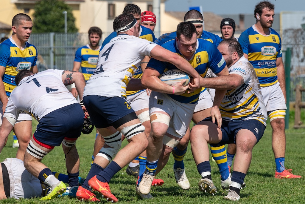 Serie A rugby 2023 2024 Claudio Borsi in azione durante Rugby Noceto vs Rugby Parma 18 16