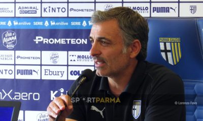 mister Fabio Pecchia Parma Calcio 1913 in conferenza stampa il 16.08.2024