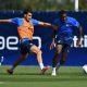 Botond Balogh e Ange Yoan Bonny in allenamento a Collecchio Foto Parma Calcio