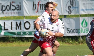 Capitan Terzi PuntoPack Barbari del Po Rugby Colorno porta palla