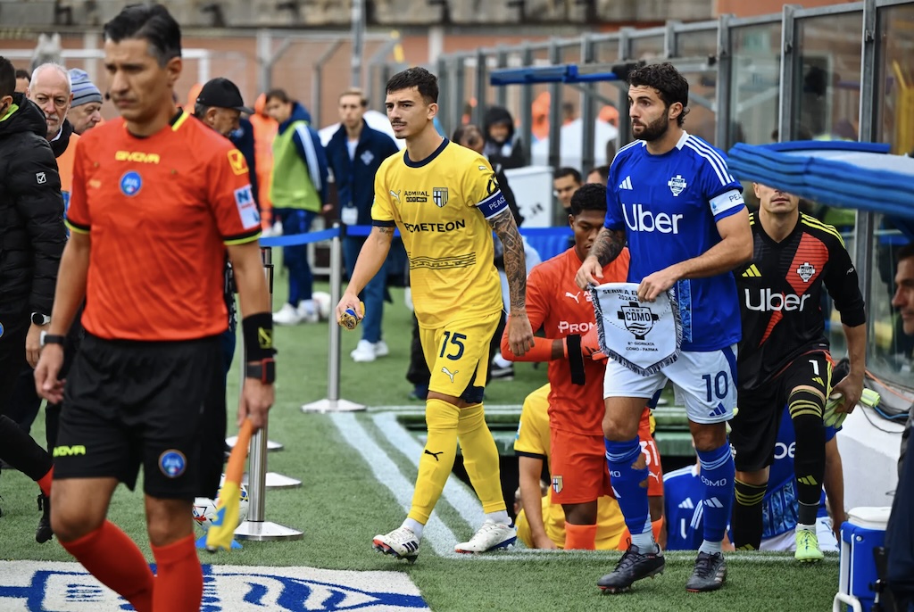 Como Parma 1 1 8a giornata Serie A 2024 2025 Enrico Delprato e Patrick Cutrone