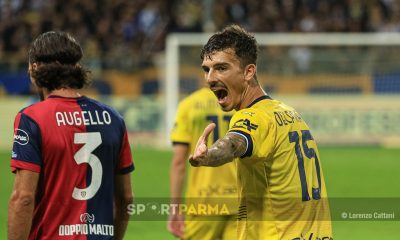 Parma Cagliari 2 3 6a giornata Serie A 2024 2025 Enrico Delprato urla