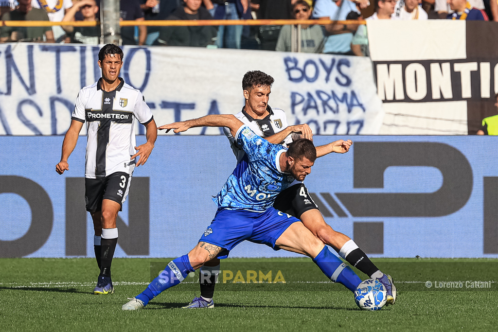 Parma Como 1 0 11a giornata Serie B 2022 2023 Botond Balogh e Alberto Cerri