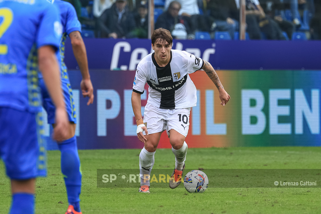 Parma Empoli 1 1 9a giornata Serie A 2024 2025 Adrian Bernabe in azione