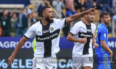 Parma Empoli 1 1 9a giornata Serie A 2024 2025 Gabriel Charpentier esulta dopo il gol