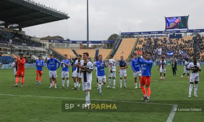 Parma Empoli 1 1 9a giornata Serie A 2024 2025 crociati sotto la curva