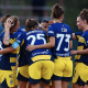 Serie B femminile 2024 2025 Pavia Academy Parma 0 6 Esultanza giocatrici gialloblu