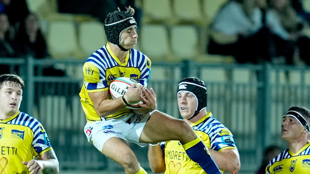 Zebre Parma in azione foto Inpho