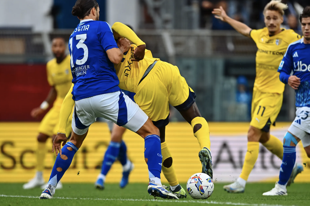 bonny gol di tacco in como vs parma parma calcio 1913