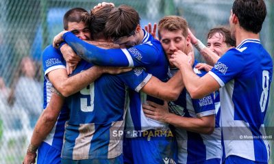 esultanza Marzolara dopo il gol vittoria contro lAtletico Bibbiano Canossa 6a giornata Prima Categoria gir. B 2024 2025