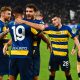 esultanza gialloblu dopo un gol in Juventus Parma 2 2 10a giornata Serie A 2024 2025