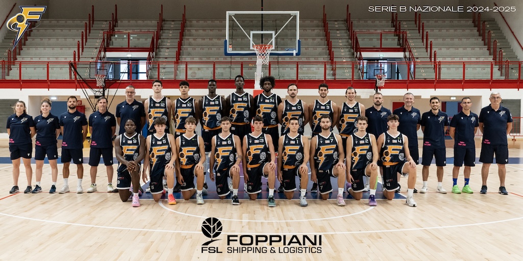 foto squadra Foppiani Fulgor Fidenza Serie B nazionale basket 2024 2025