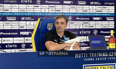 mister Fabio Pecchia Parma Calcio in conferenza stampa il 18.10.2024