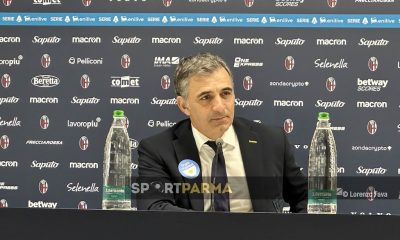 mister Fabio Pecchia in conferenza stampa dopo Bologna Parma 0 0 7a giornata Serie A 2024 2025