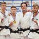 secondo da sinistra il judoka parmigiano Leonardo Valeriani con la medaglia doro allEuropean Open di Praga 2024