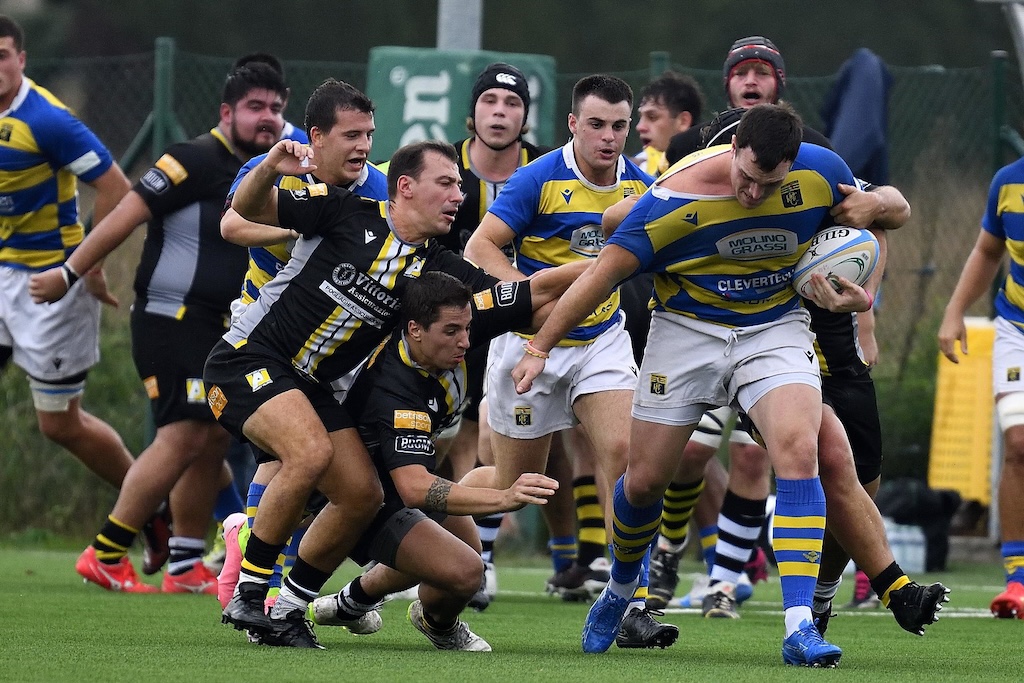 sfondamento Cluadio Borsi in Rugby Parma vs Amatori Union Rugby Milano 29 22 2a giornata Serie A rugby 2024 2025