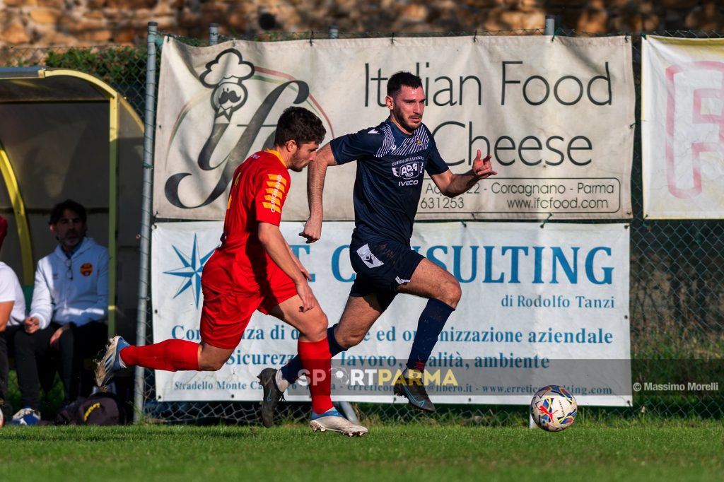 Carignano Futura Fornovo Medesano 1 2 11a giornata Promozione gir. A 2024 2025 Marco Vittiglio insegue Diego Benedini