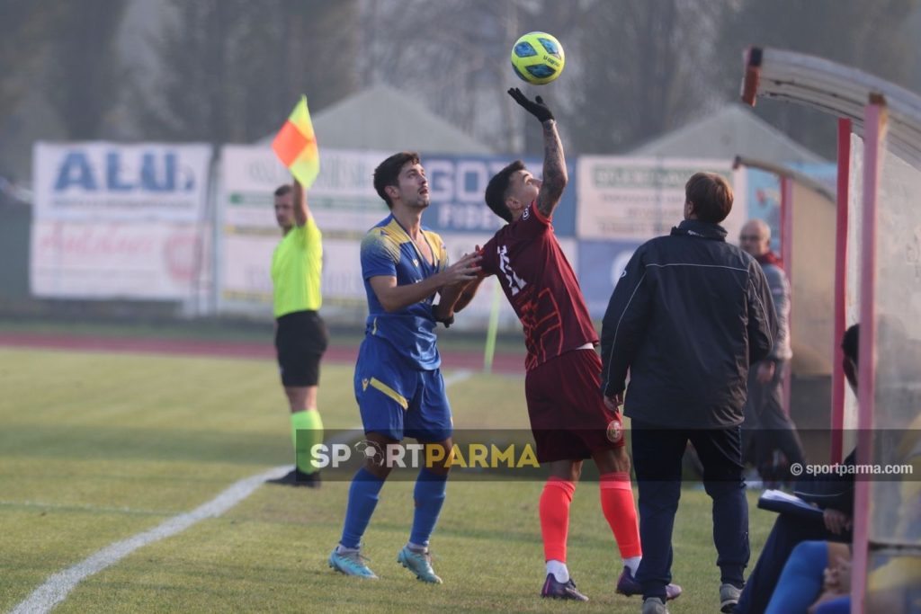 Fidentina Salsomaggiore 1 1 13a giornata Eccellenza gir. A 2024 2025 i fratelli avversari Gianluca e Marco Compiani