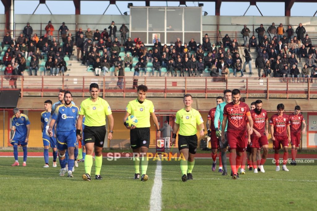 Fidentina Salsomaggiore 1 1 13a giornata Eccellenza gir. A 2024 2025 ingresso in campo