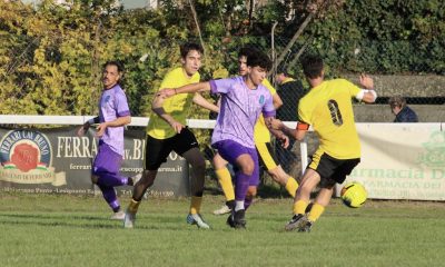 Lorenzo Gabbi in azione con la maglia del San Secondo Prima Categoria gir. A 2024 2025