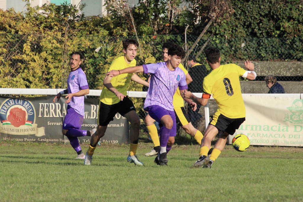 Lorenzo Gabbi in azione con la maglia del San Secondo Prima Categoria gir. A 2024 2025