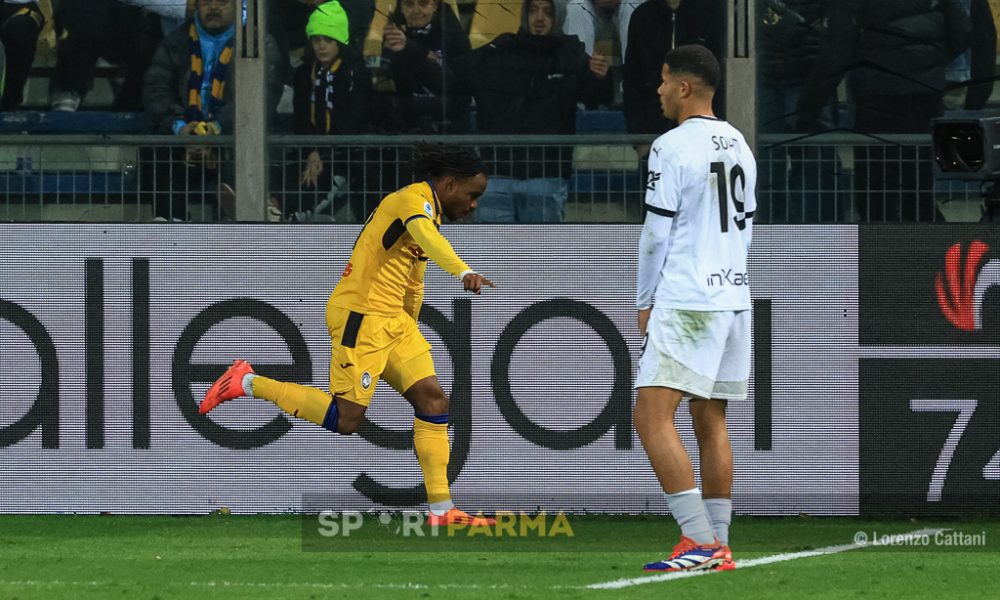 Parma Atalanta 1 3 13a giornata Serie A 2024 2025 Ademola Lookman esulta dopo il terzo gol