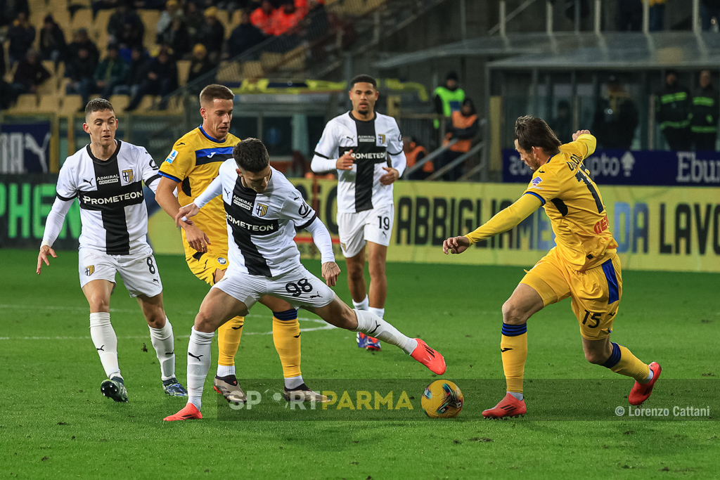 Parma Atalanta 1 3 13a giornata Serie A 2024 2025 Dennis Man nello stretto